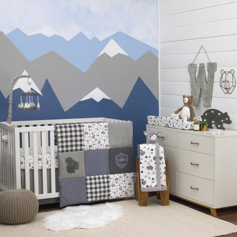 mountain crib sheet