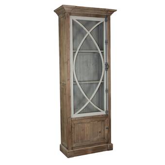 Ophelia Co Pocklingt Narrow Vitrine Curio Cabinet Wayfair