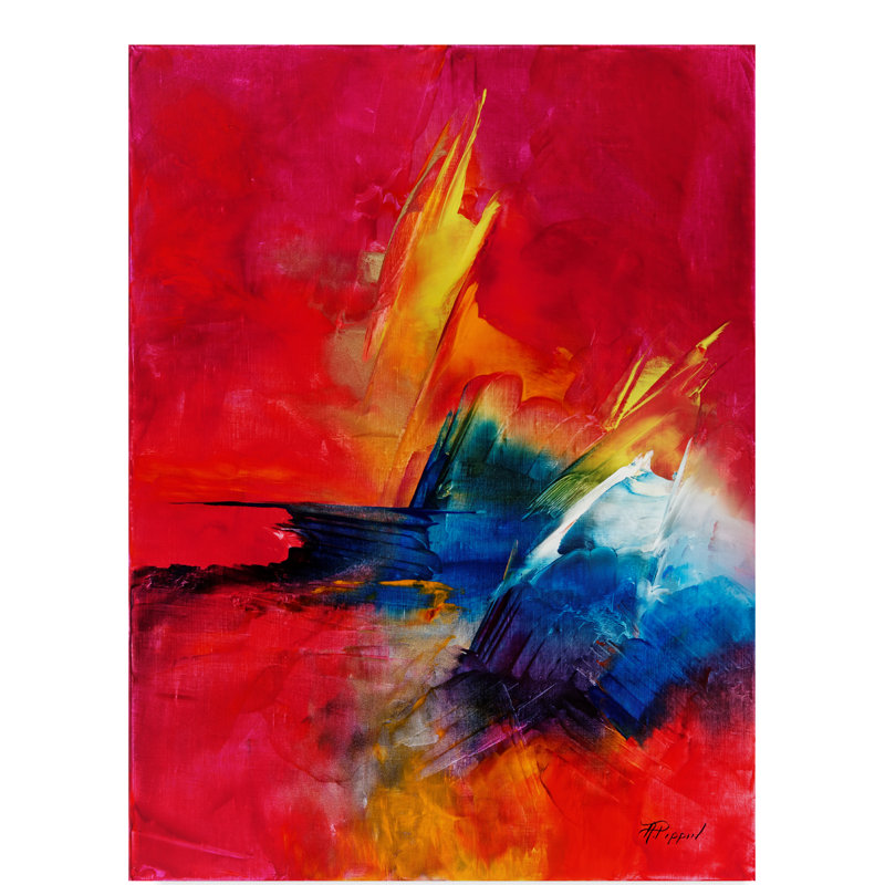 Zipcode Design Desert Dance Acrylic Painting Print On Wrapped