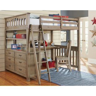 Full Loft Bed With Desk Wayfair Save To Idea Board