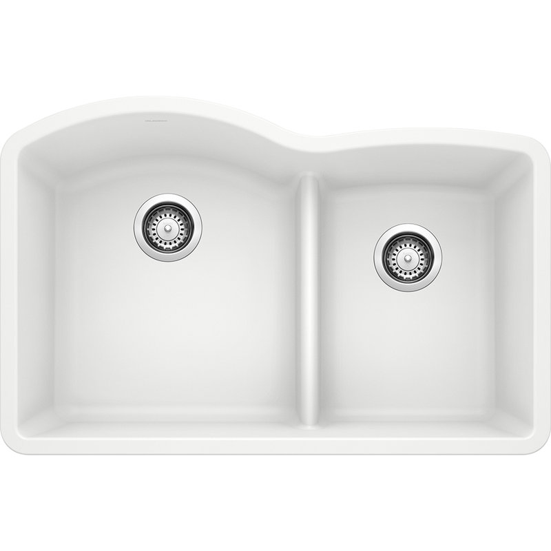 Blanco Diamond 32 L X 21 W Double Basin Undermount Kitchen Sink