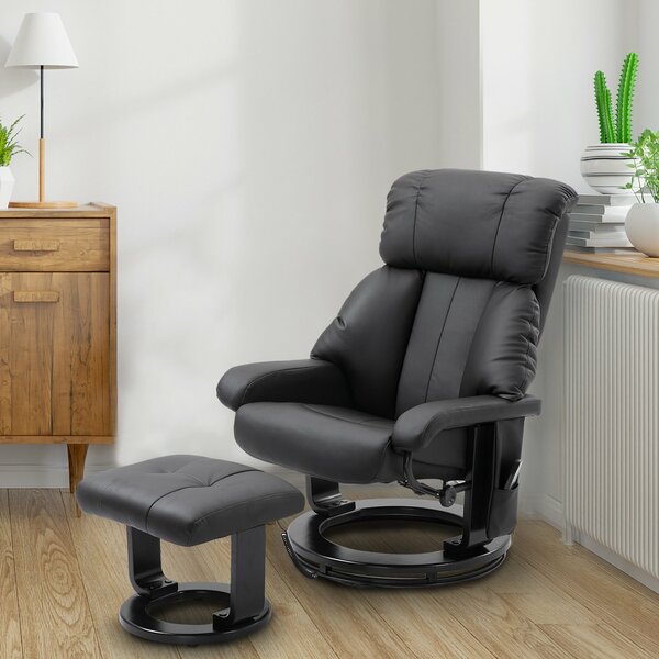 Reclining Massage Chair With Ottoman By Ebern Designs