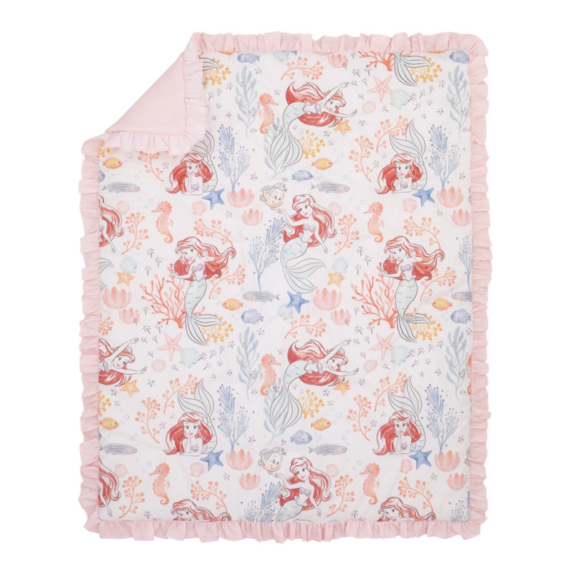 Disney Ariel the Little Mermaid 6 Piece Crib Bedding Set ...