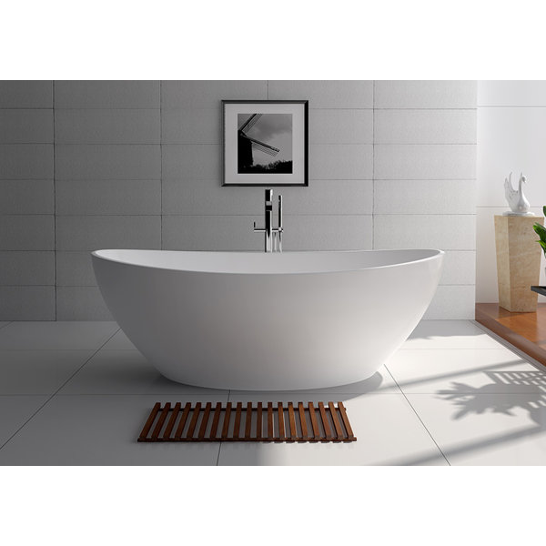 71 x 35.5 Freestanding Soaking Bathtub by Legion Furniture