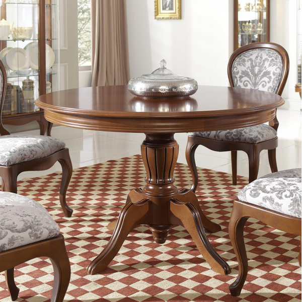 Avalos Round Solid Wood Dining Table By Alcott Hill Sale