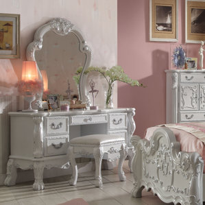 Welliver Vanity Set with Mirror by Ast..