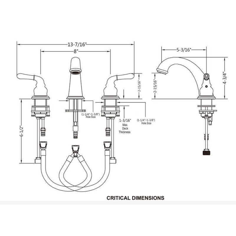 Renist Widespread Bathroom Faucet With Metal Pop Up Drain Wayfair