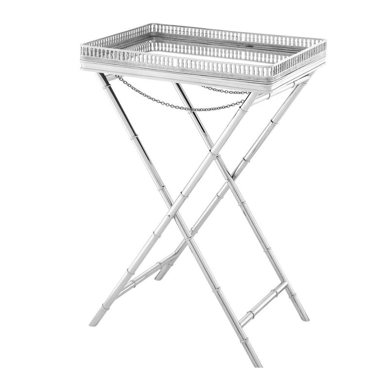 silver tray table