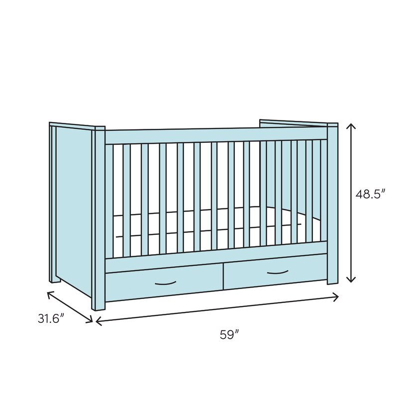 Child Craft Legacy Westgate 4 In 1 Convertible Crib Wayfair