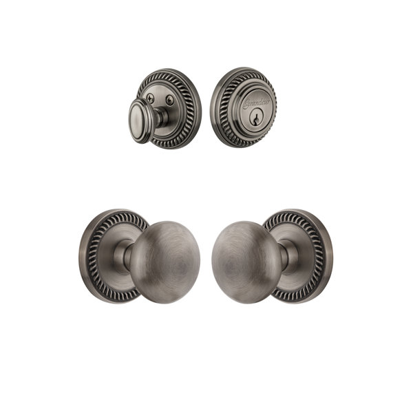 Newport Keyed Door Knob by Grandeur