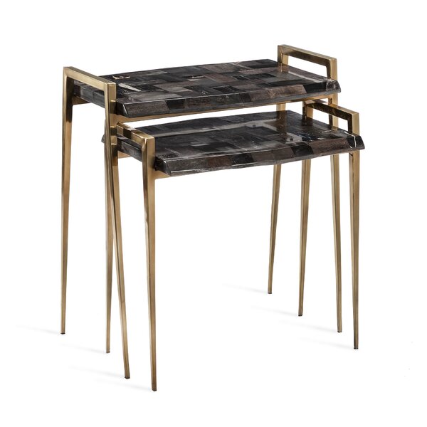 Brees 2 Piece Nesting Tables (Set Of 2) By Interlude
