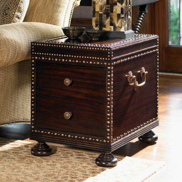 Royal Kahala Sunset Cay End Table With Storage By Tommy Bahama Home