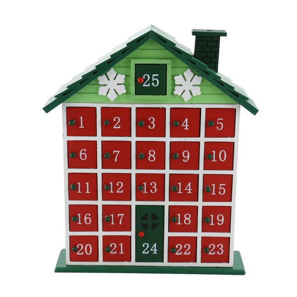 Rustic Cabin Advent Wooden Calendar Countdown by The Holiday Aisle
