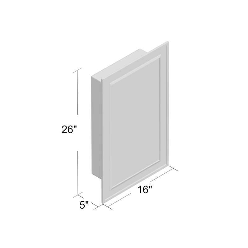 Greyleigh Graford 16 X 26 Recessed Framed Medicine Cabinet With