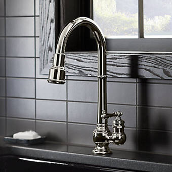 K 690 2bz Bn Kohler Vinnata Pull Down Single Handle Kitchen Faucet