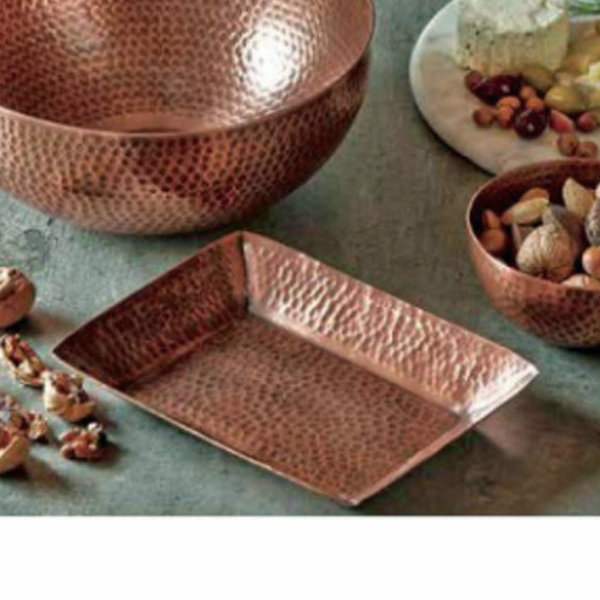 Tag Hammered Copper Serving Tray Reviews Wayfair