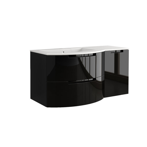 Oasi 43 Single Right Side Cabinet and Shelf Vanity Set by LaToscana