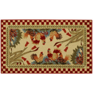 Beauchesne Rooster Checke Kitchen Mat