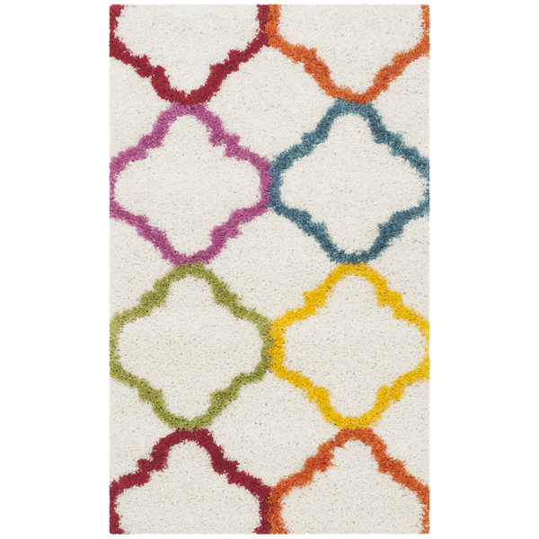 Gish Kids Ivory/Yellow Area Rug by Viv + Rae