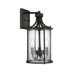 Arshan 3-Light Outdoor Wall Lantern