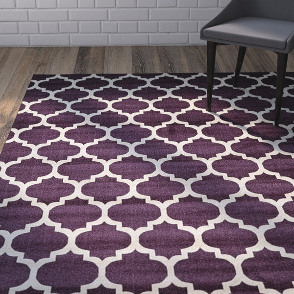 Moore Purple Area Rug by Charlton Home