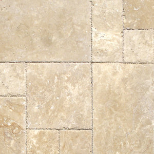 Tuscany Beige Travertine Field Tile in Honed Beige