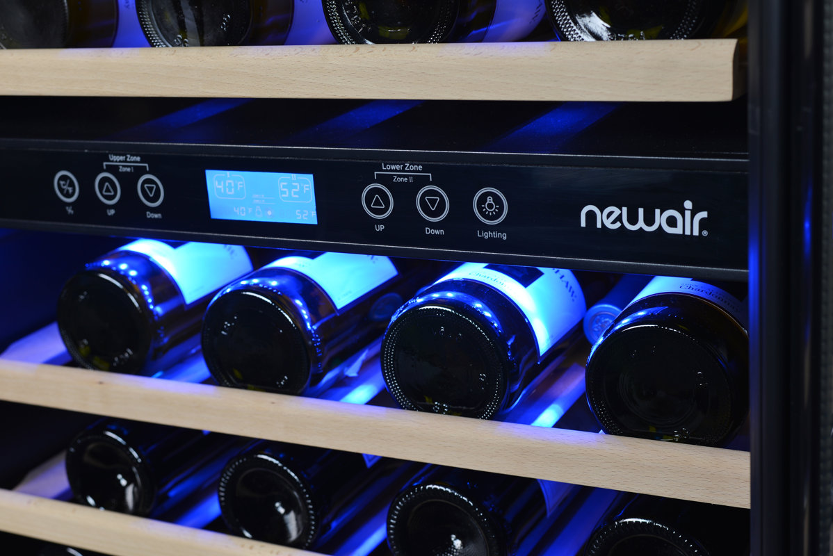 NewAir 46 Bottle Dual Zone Convertible Wine Cooler & Reviews Wayfair
