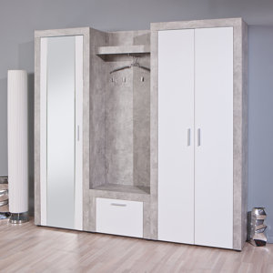 200 cm x 64 cm x 37 cm Wandmontierter Garderoben..