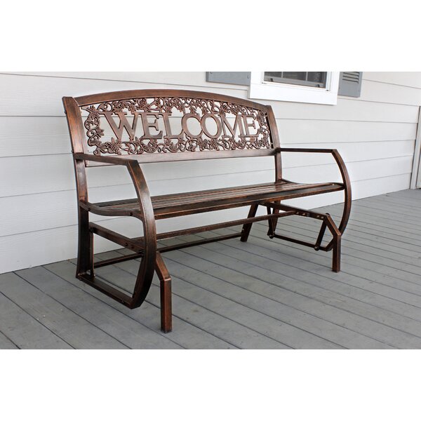Welcome Double Glider Bench by Leigh Country