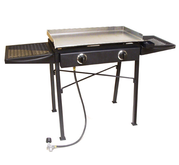 Portable Flat Top Propane Grill with Double Burner Stove by King Kooker