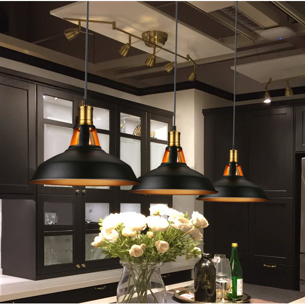 17 Stories Fehr 1 Light Kitchen Island Dome Pendant Reviews Wayfair