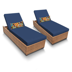 Laguna Chaise Lounge with Cushion (Set of 2)
