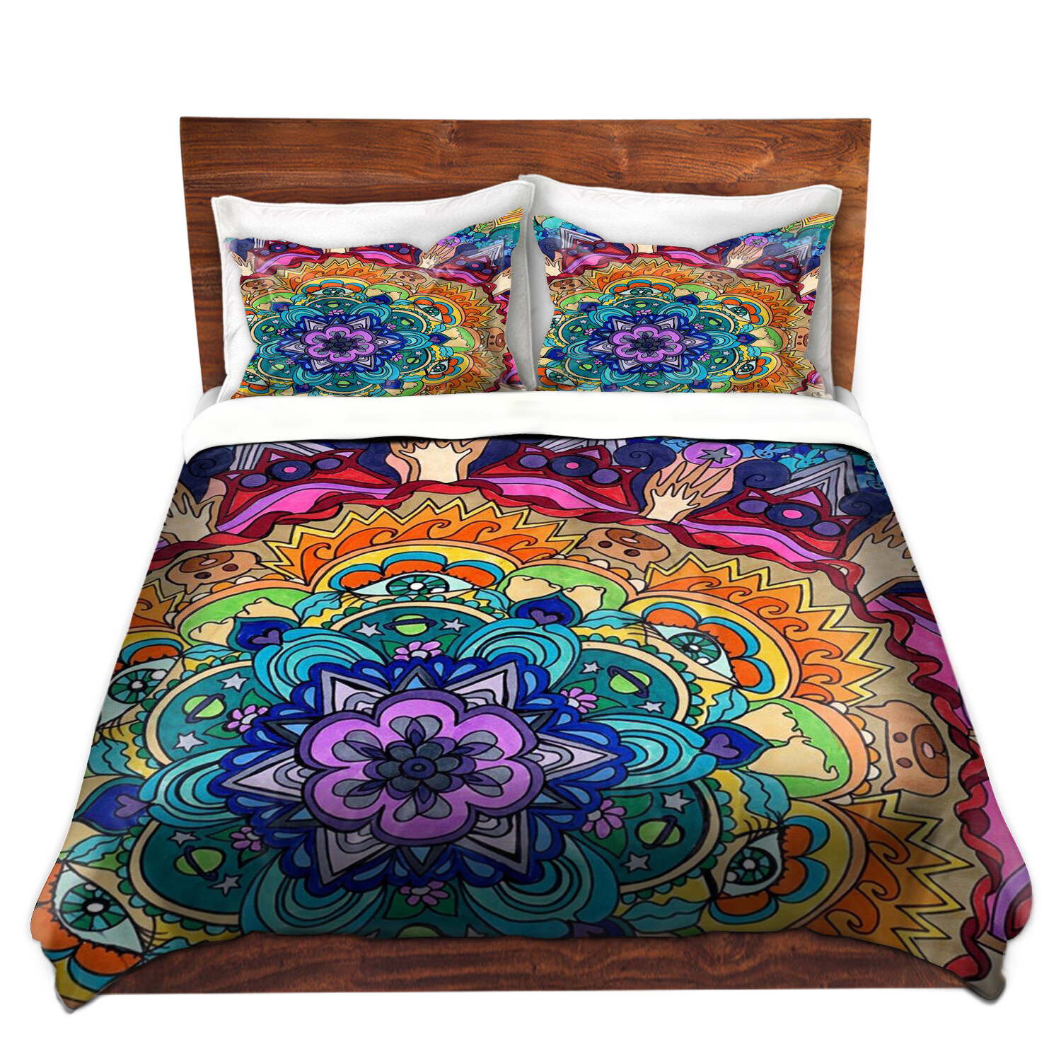 East Urban Home Microcosm Mandala Duvet Cover Set Wayfair