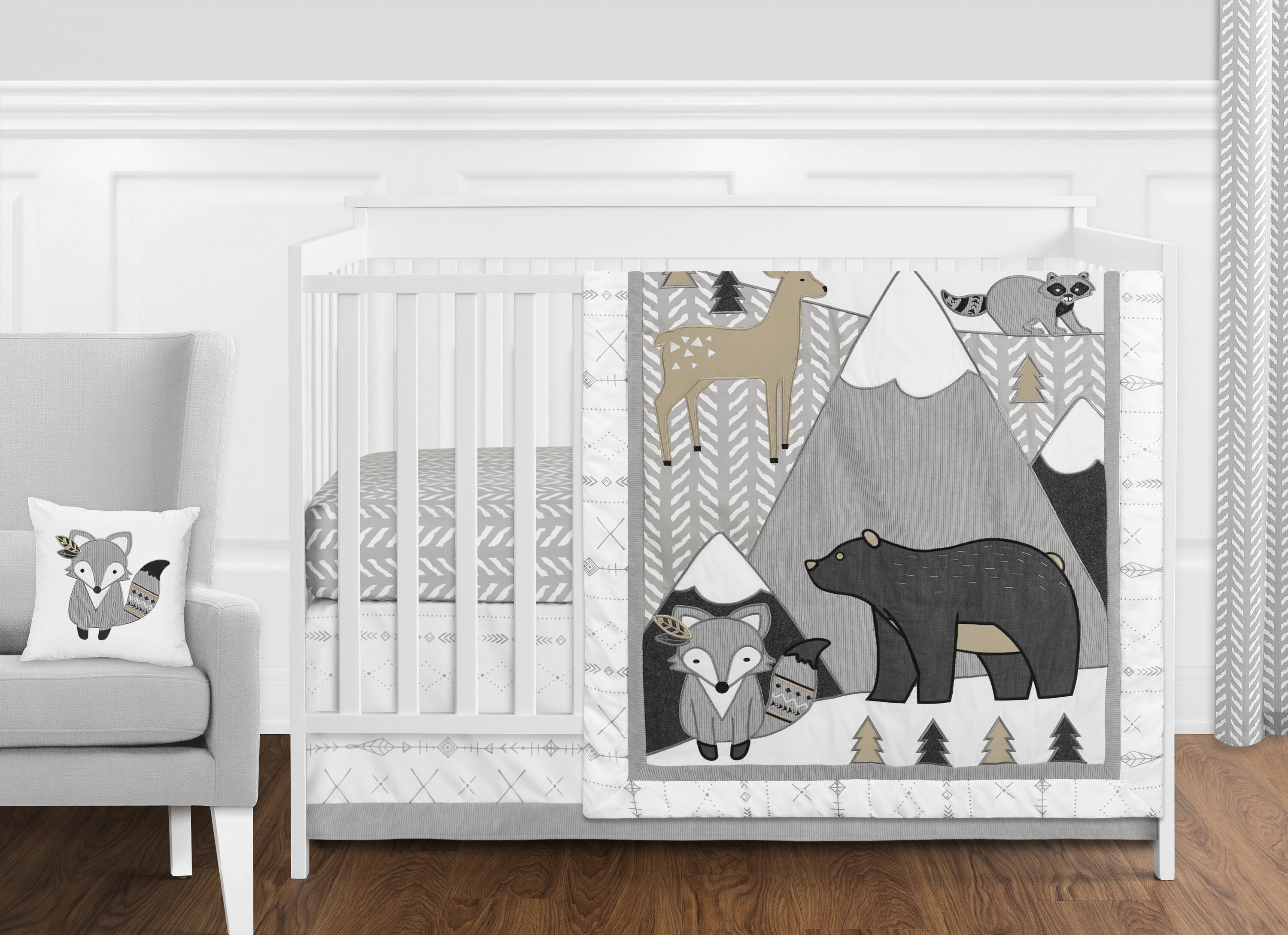 woodland animal crib bedding sets