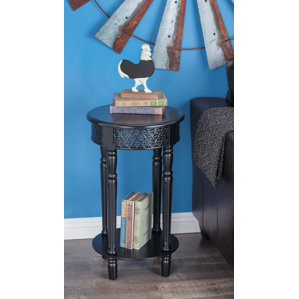 Wood End Table by Cole & Grey