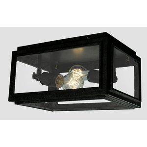 Windee Edison 2-Light Flush Mount