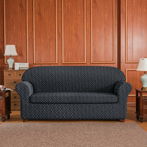 2 Piece Box Cushion Sofa Slipcover Set By Subrtex