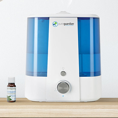 Top Fill 1.5 Gal. Cool Mist Ultrasonic Tabletop Humidifier by PureGuardian