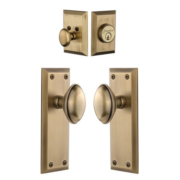 Fifth Avenue Keyed Door Knob by Grandeur