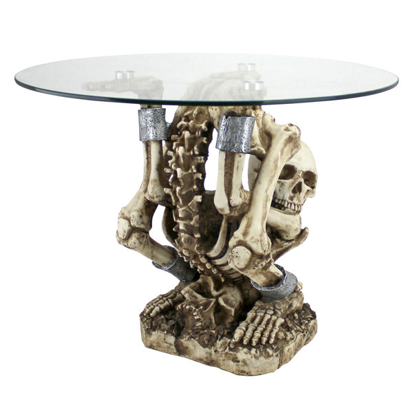 The Contortionist Skeleton End Table By Design Toscano Cheap