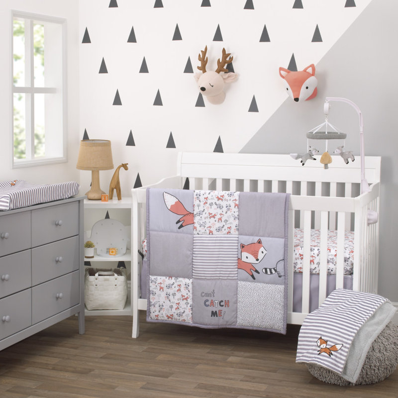 Isabelle Max Vandergriff Fox Nursery 3 Piece Crib Bedding Set