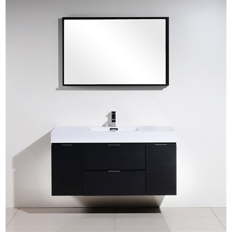 Wade Logan Tenafly 48 Quot Single Wall Mount Modern Bathroom