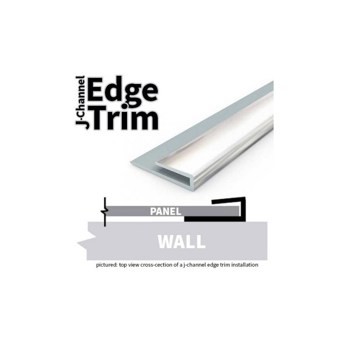 48 X 3 Corner Piece Tile Trim In Creamy White Satin