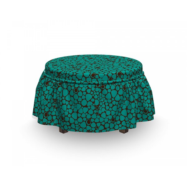 Abstract Tile Ottoman Slipcover (Set Of 2) By East Urban Home