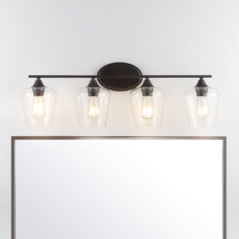 Longshore Tides Edmonia 4 Light Oil Rubbed Bronze Vanity Light Reviews Wayfair