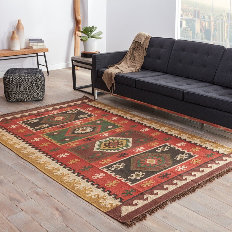 Bloomsbury Market Addre Red/Yellow Area Rug & Reviews Wayfair
