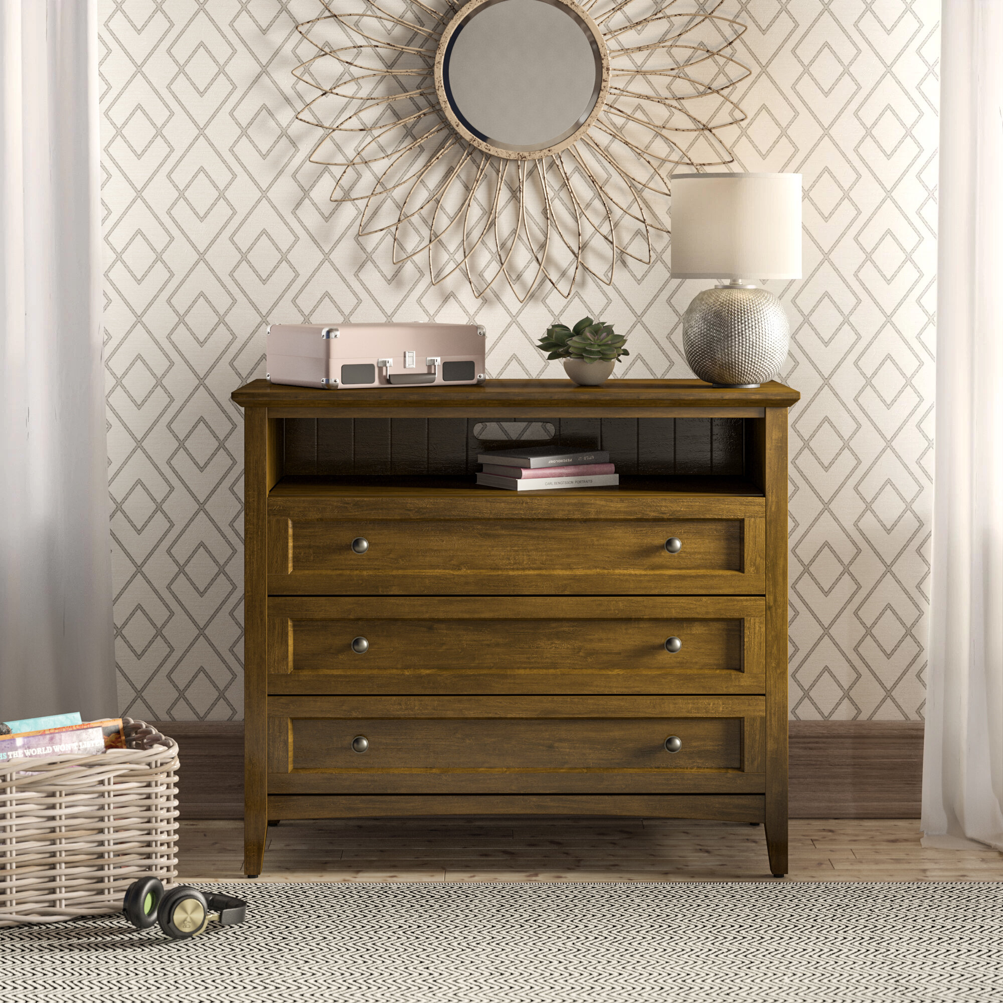 Birch Lane Heritage Callington 3 Drawer Media Chest Wayfair