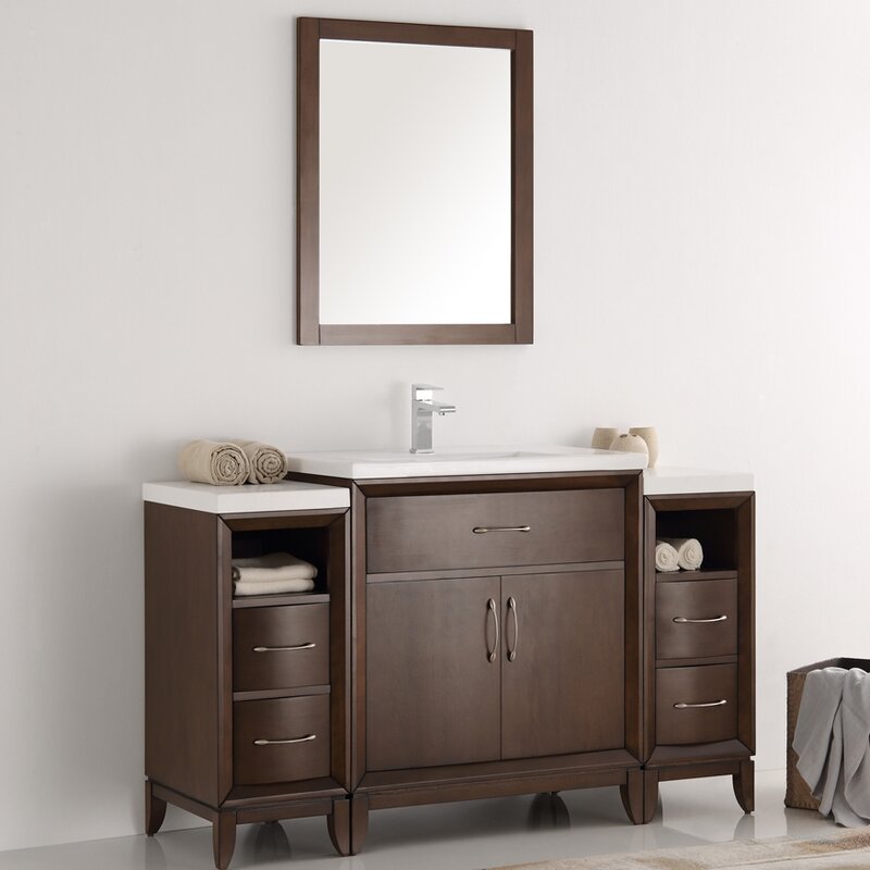Fresca Cambridge 54 Single Bathroom Vanity Set With Mirror Wayfair