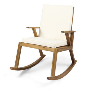 Patio Rocking Chairs Gliders You Ll Love Wayfair Larracey Outdoor Rocking Chair With Cushions