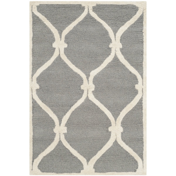 Martins Hand-Tufted Gray Area Rug by Wrought Studio